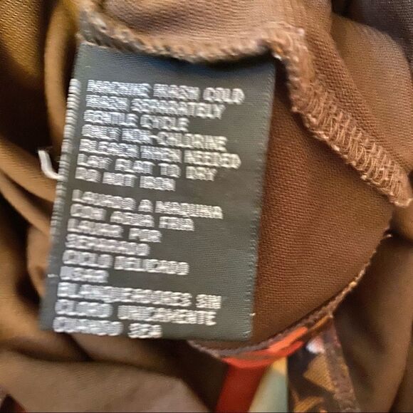 Vintage Nine West Sheer & Lined Floral Top Velvet - Picture 6 of 7